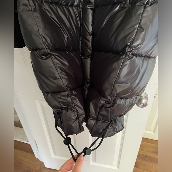 NEW!! Never worn, black midi bio-down winter coat from - Picture 12 of 16